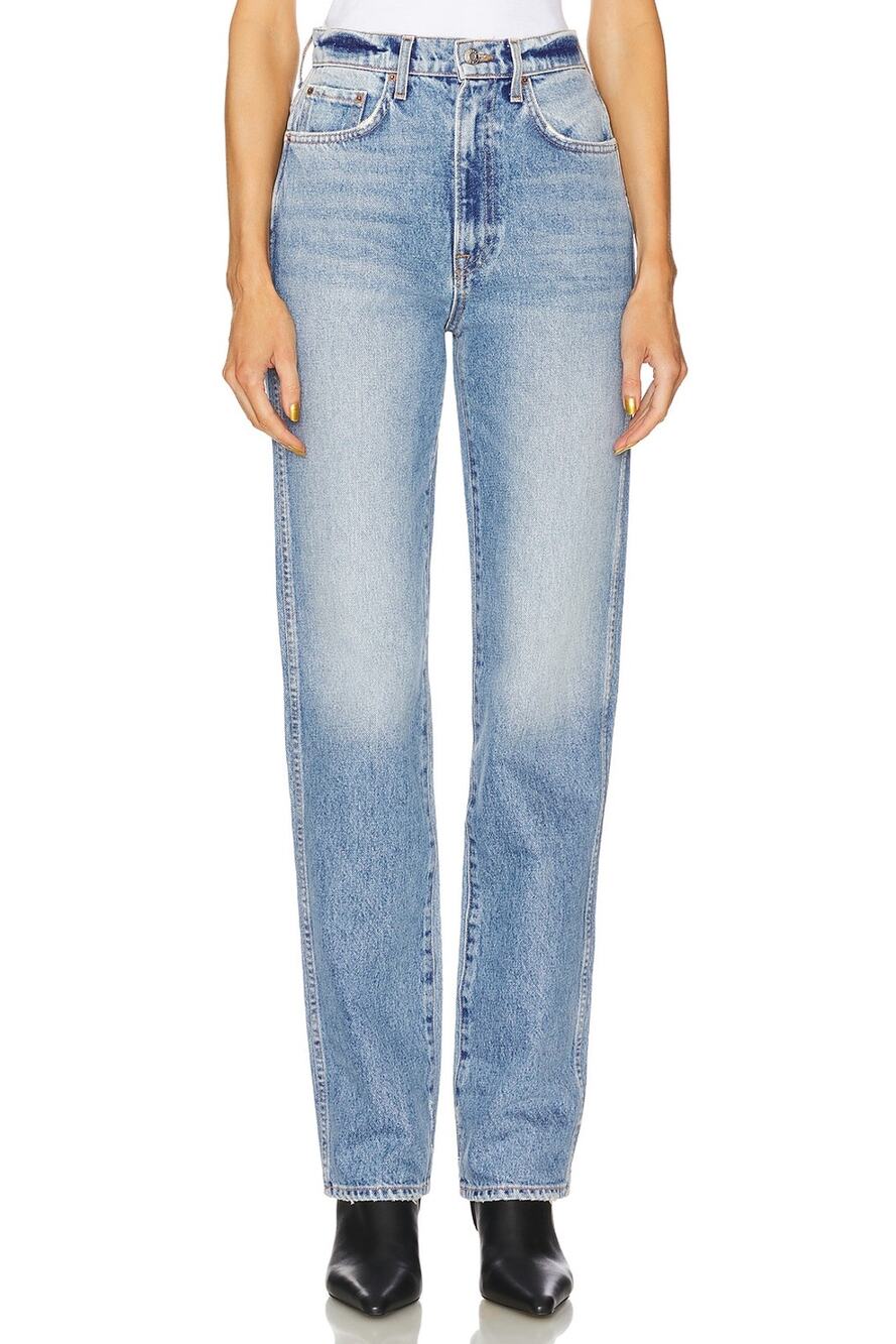 Grlfrnd High Rise Blue Sara Denim Jeans Size 24